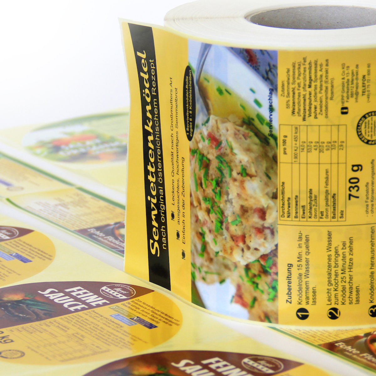 Lebensmitteletiketten - Etiketten für die Lebensmittel und die ...